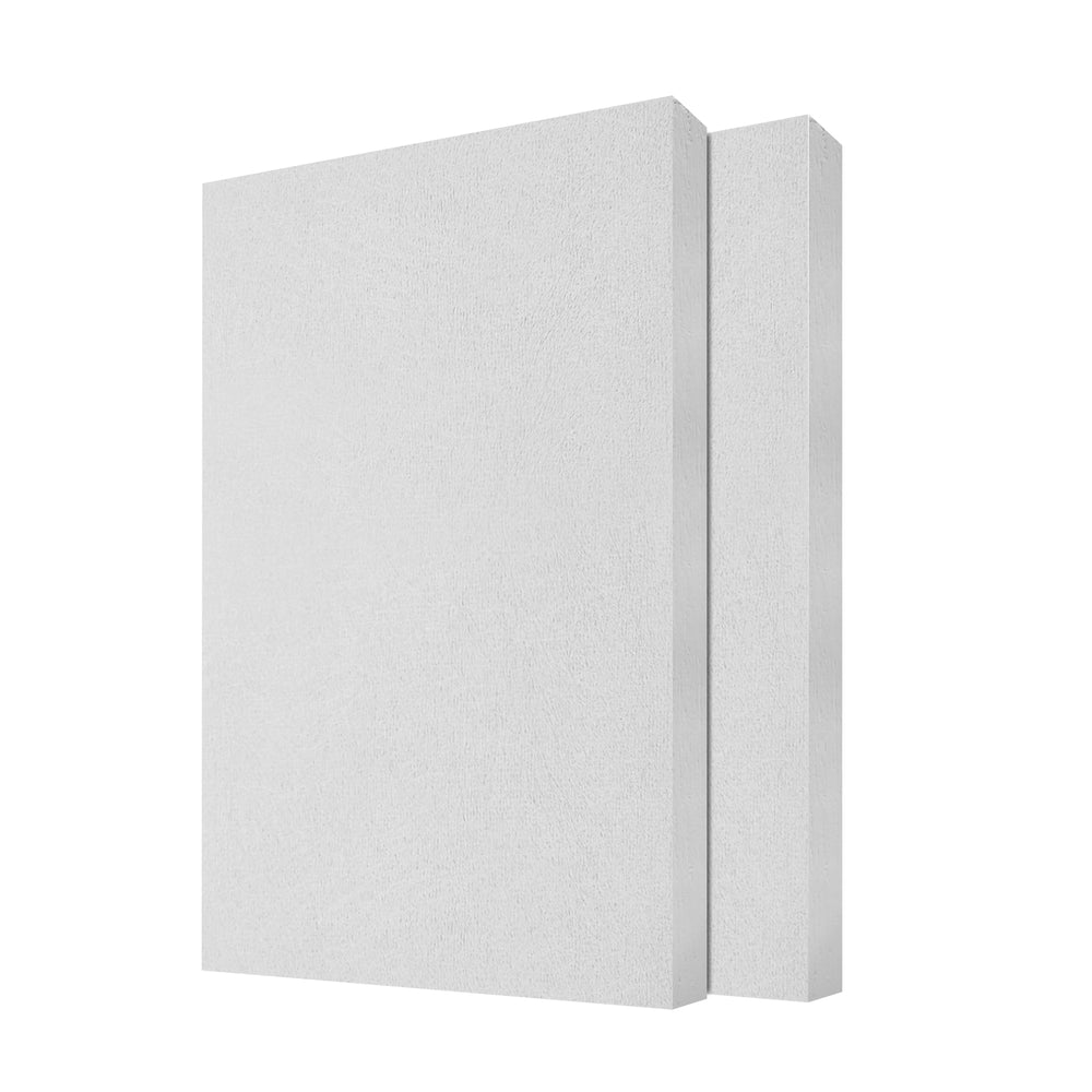 24 in.x48 in. White Fiberglass Acoustic Panels,2pack