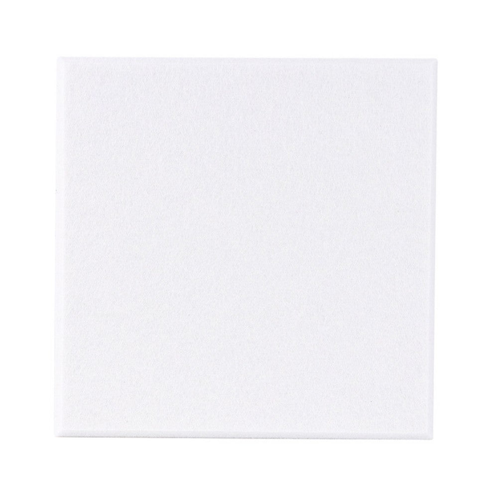 9 in. x 9 in. x 0.4 in. Polyester Square Acoustic Panels White (12-Pack)