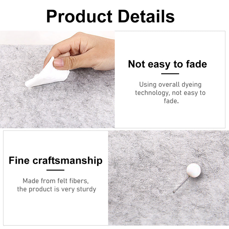 23.62 in. x 15.75 in. x 0.35 in. Polyester Rectangle Acoustic Panels Grey (4-Pack)