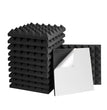 1 ft. x 1 ft. x 2 in. Acoustic Pyramid Foam Black(12-Pack)