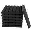 1 ft. x 1 ft. x 2 in. Acoustic Pyramid Foam  Black(36-Pack)