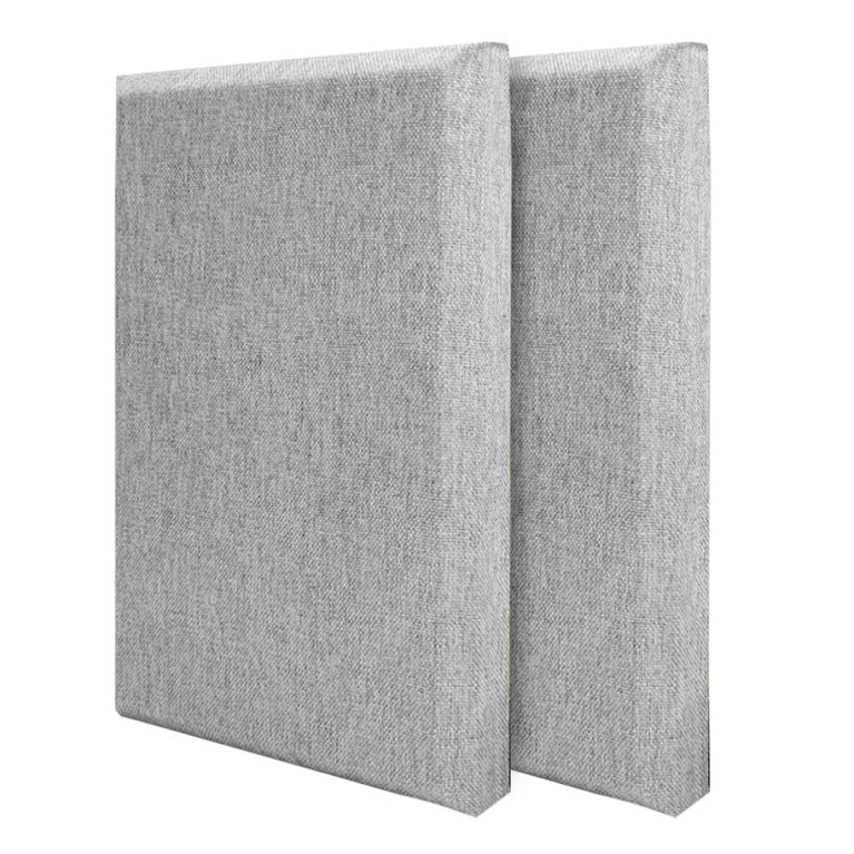 24 in.x 48 in. x1 in. Grey Fabric Acoustic Panels，2pack