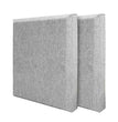 24 in.x 24 in. x 1 in. Grey Fabric Acoustic Panels，2pack