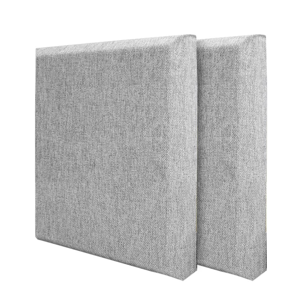 24 in.x 24 in. x 1 in. Grey Fabric Acoustic Panels，2pack