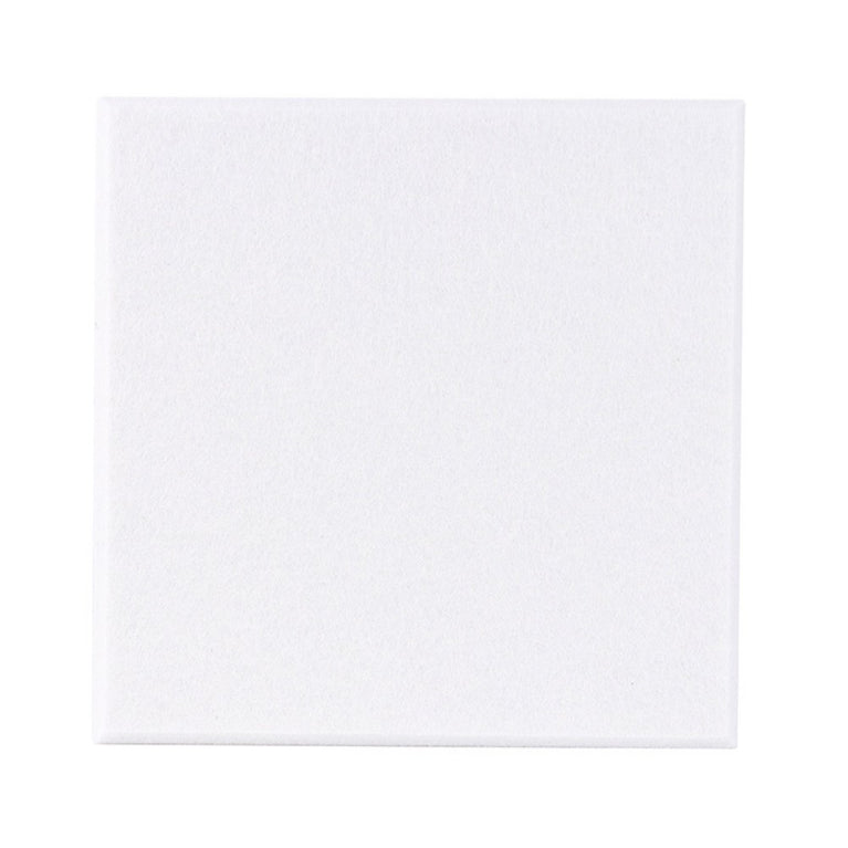 9 in. x 9 in. x 0.4 in. Polyester Square Acoustic Panels White (12-Pack)