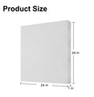 24in.x24in. White  Fiberglass Acoustic Panels，2pack