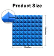 1 ft. x 1 ft. x 2 in. Acoustic Pyramid Foam Blue(12-Pack)