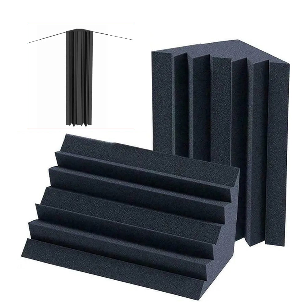 Corner Trap Acoustic Foam Black(12-Pack)