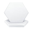 11.5 in. x 10 in. x 0.4 in. Polyester Hexagon Acoustic Panels White  (12-Pack)