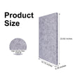 23.62 in. x 15.75 in. x 0.35 in. Polyester Rectangle Acoustic Panels Grey  (4-Pack)