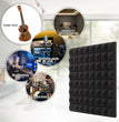 1 ft. x 1 ft. x 2 in. Acoustic Pyramid Foam Black(12-Pack)