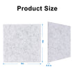 9 in. x 9 in. x 0.4 in. Polyester Square Acoustic Panels Grey (12-Pack)