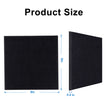 9 in. x 9 in. x 0.4 in. Polyester Square Acoustic Panels Black (12-Pack)