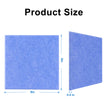 9 in. x 9 in. x 0.4 in. Polyester Square Acoustic Panels Blue  (12-Pack)