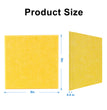 9 in. x 9 in. x 0.4 in. Polyester Square Acoustic Panels Yellow  (12-Pack)