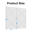 12 in. x 12 in. x 0.4 in. Polyester Square &Triangle Acoustic Panels White (12-Pack)