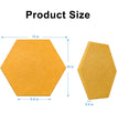 11.5 in. x 10 in. x 0.4 in. Polyester Hexagon Acoustic Panels Orange  (12-Pack)