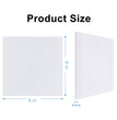 9 in. x 9 in. x 0.4 in. Polyester Square Acoustic Panels White (12-Pack)