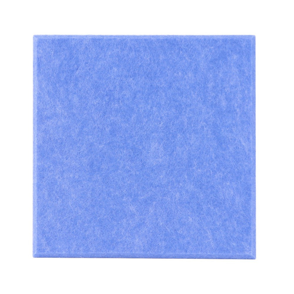 9 in. x 9 in. x 0.4 in. Polyester Square Acoustic Panels Blue  (12-Pack)